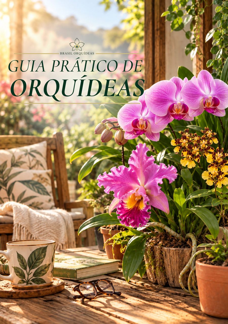 Capa do e-book Guia Prático de Orquídeas